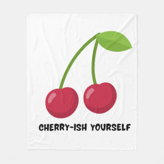 Couverture Polaire Citation d'amour de soi Cherry-ish Yourself
