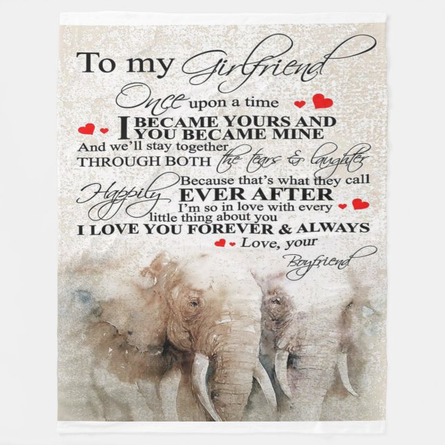 Couverture Polaire Citation d'amour pour amie | Cadeau Décor (Devant)