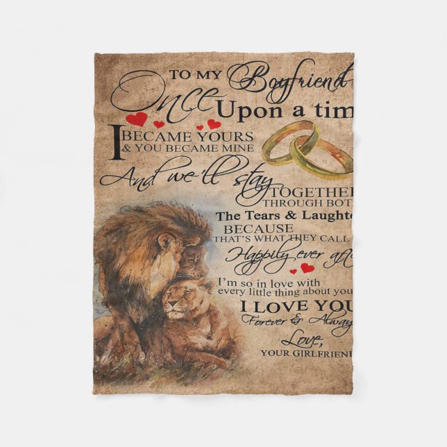 Couverture Polaire Citation d'amour pour petit ami | Devis amusants p (Devant)