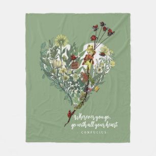 Couverture Polaire Citation d'aventure Inspirant pour la dame verte m