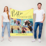 Couverture Polaire Citation de Bestie moderne Collage photo BFF perso<br><div class="desc">Moderne Best Friends Citer BFF flece couverture - Les amis sont la famille que nous choisissons pour nous-mêmes. Cette couverture ludique aux couleurs vives est un hommage parfait quand la vie devient parfois trop occupée, mais vous voulez que votre bestie sache que vous serez toujours là pour eux ! Cette...</div>