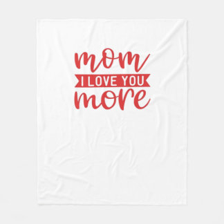 Couverture Polaire Citation de famille douce Maman t'aime plus