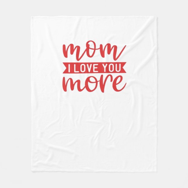 Couverture Polaire Citation de famille douce Maman t'aime plus  (Devant)