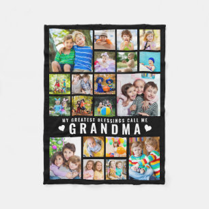 Couverture Polaire Citation de Grandma Greatest Blessings 20 Photo Co