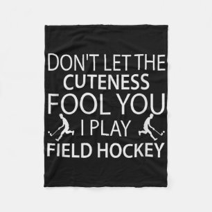 Couverture Polaire Citation de hockey sur gazon Joueur de hockey Spor