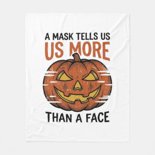 Couverture Polaire Citation de Masque d'Halloween T-Shirt Vintage Vis