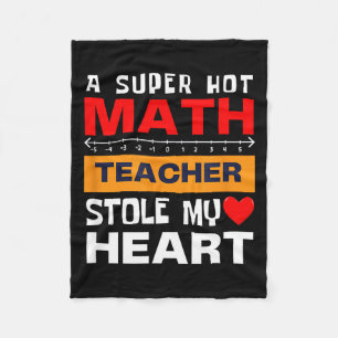 Couverture Polaire Citation de maths vintage Super Chaud Professeur C