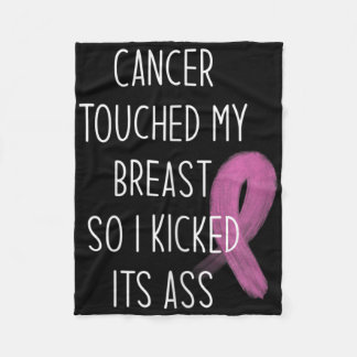 Couverture Polaire Citation de sensibilisation des femmes au cancer d