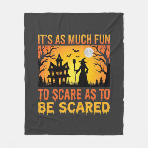 Couverture Polaire Citation de sorcière de maison hantée Halloween