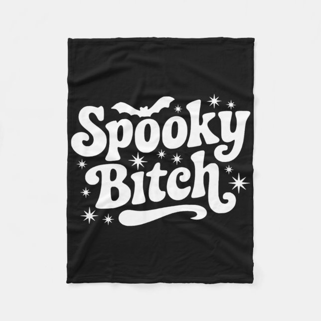 Couverture Polaire Citation De Sorcière éffrayante Retro Halloween Di (Devant)