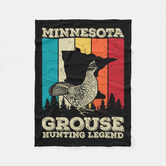 Couverture Polaire Citation de Tétras à collier du Minnesota pour un  (Devant)