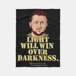 Couverture Polaire Citation de Zelensky La Lumière Gagnera Le Préside