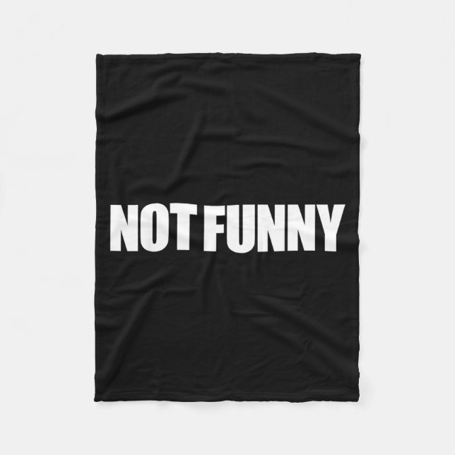 Couverture Polaire Citation d'humour sarcastique pas drôle Design de  (Devant)