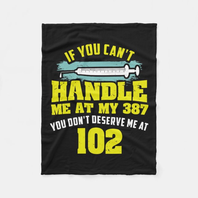 Couverture Polaire Citation Diabétique Amusante Si Vous Ne Pouvez Pas (Devant)