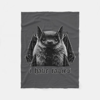 Couverture Polaire Citation drôle de chauve-souris ayant la rage vint