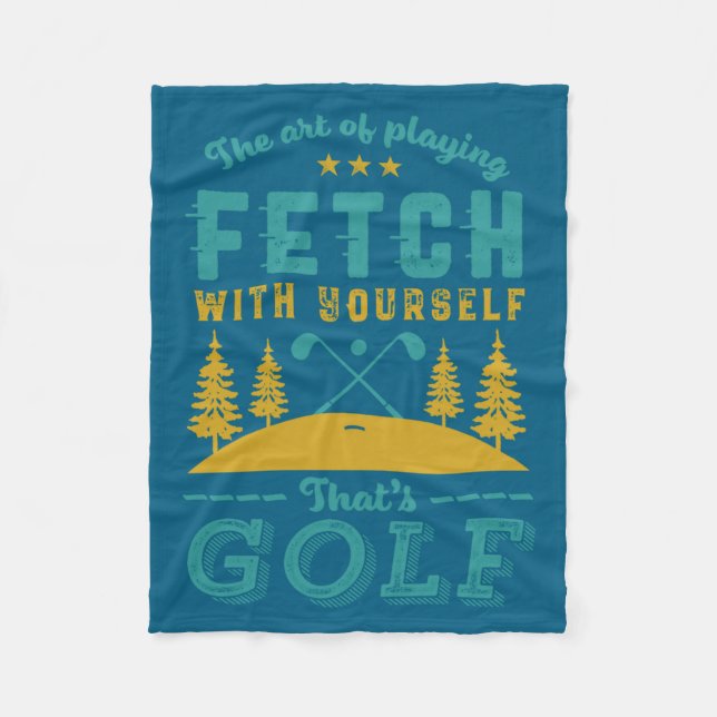 Couverture Polaire Citation drôle de golfeur que les golfeurs aiment  (Devant)