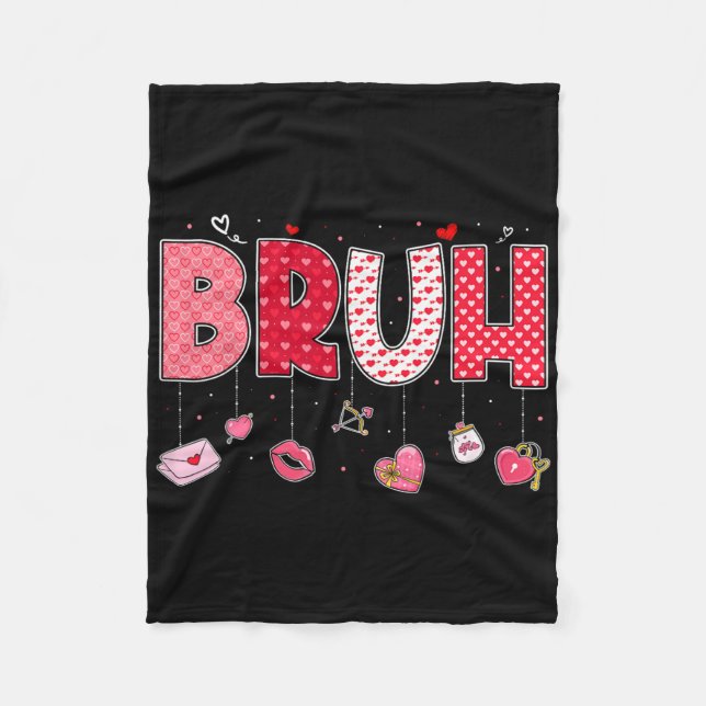 Couverture Polaire Citation drôle de mème Bruh Salutation frère adole (Devant)