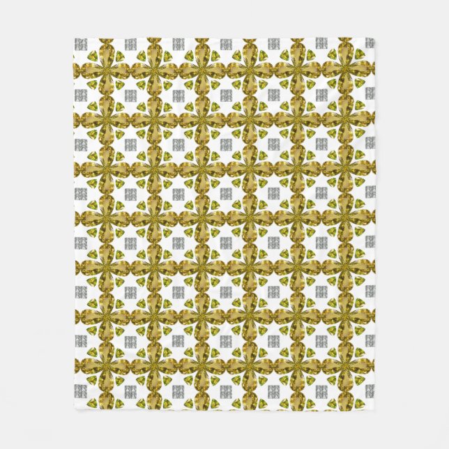 Couverture Polaire Citrine Clover (Devant)