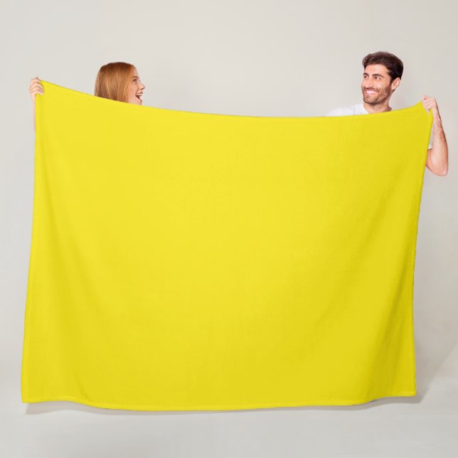 Couverture Polaire Citron Luxe (En situation)