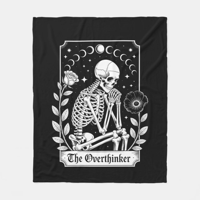 Couverture Polaire Citrouille Halloween Squelette Gothique Sombre Réf (Devant)