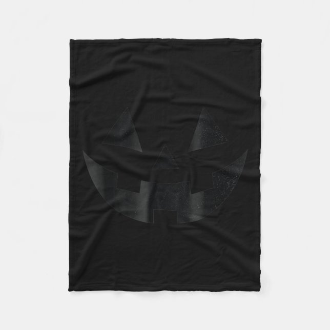 Couverture Polaire Citrouille Jack Halloween O Lanterne  (Devant)