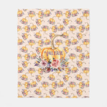 Citrouille pastel peach or polka dot fleurs chute