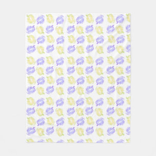 Couverture Polaire Citrouille Timbres à la main peint Halloween Motif