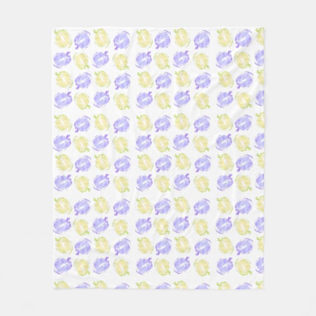 Couverture Polaire Citrouille Timbres à la main peint Halloween Motif (Devant)