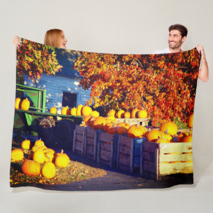 Couverture Polaire Citrouilles