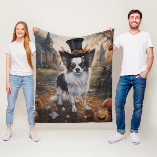 Couverture Polaire Citrouilles Papillon Halloween Épouvantable