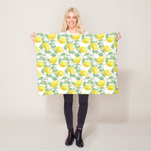 Couverture Polaire Citrus de Fruit Citrus Jaune tendance