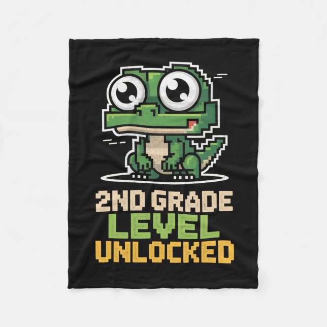 Couverture Polaire Ck To School 2nd Grade Lizard Gamer Second Level U (Devant)