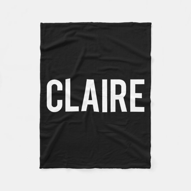 Couverture Polaire Claire - Cool New Funny Name Fan Gift Tee  (Devant)