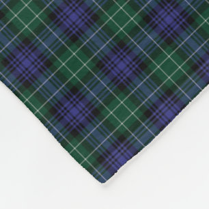 Couverture Polaire Clan Abercrombie Scottish Tartan Plaid Motif