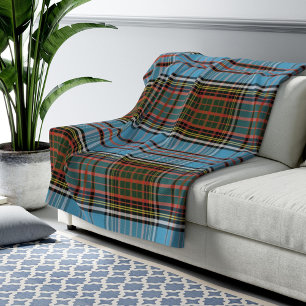 Couverture Polaire Clan Anderson Plaid Tartan Check