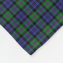 Clan Baird Scottish Tartan Plaid Motif Fleece