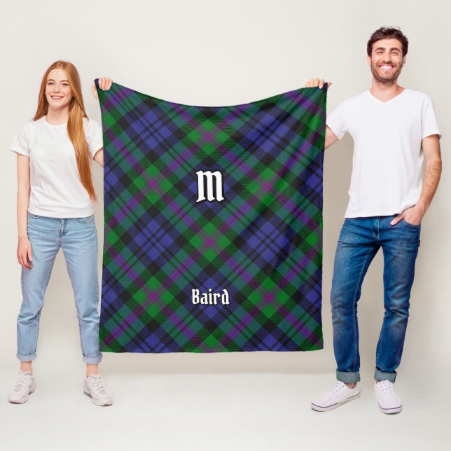 Couverture Polaire Clan Baird Tartan (En situation)