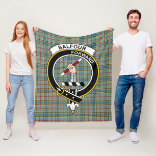 Couverture Polaire Clan Balfour moderne Tartan Plaid
