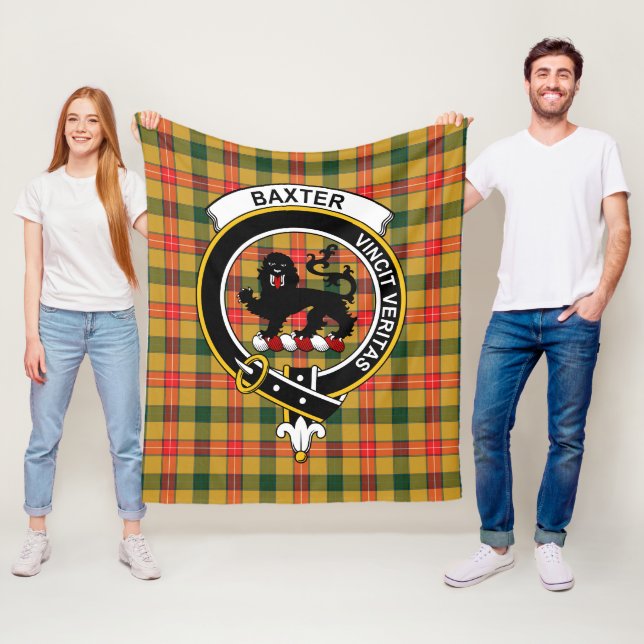 Couverture Polaire Clan Baxter Tartan Plaid (En situation)