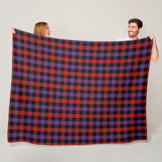 Couverture Polaire Clan Brown Tartan (En situation)