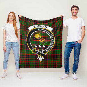 Couverture Polaire Clan Buchan Tartan moderne Plaid
