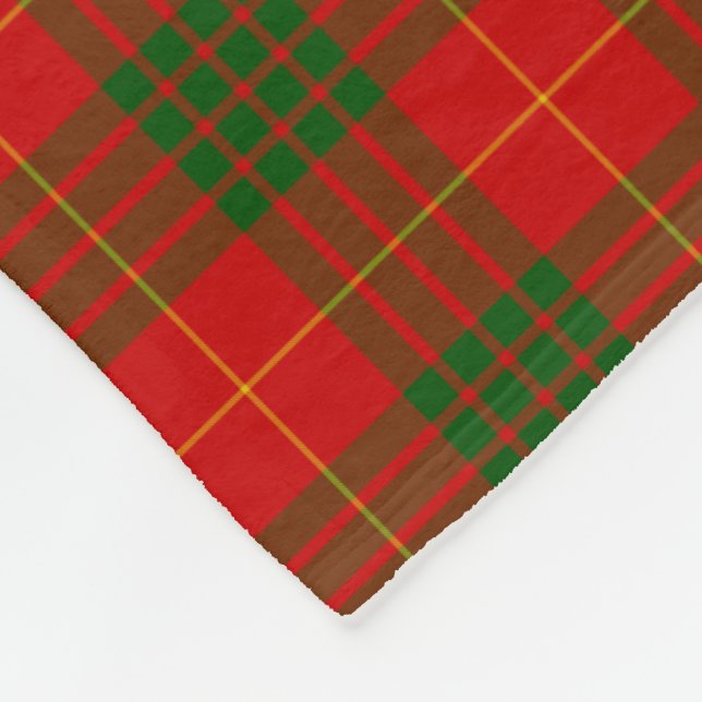 Couverture Polaire Clan Cameron Scottish Tartan Plaid Motif (Coin)