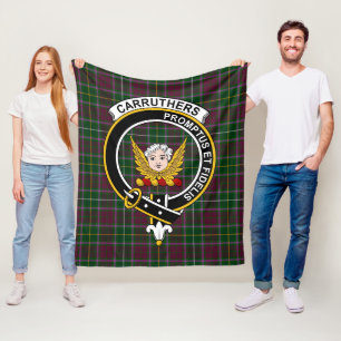 Couverture Polaire Clan Carruthers Tartan Plaid