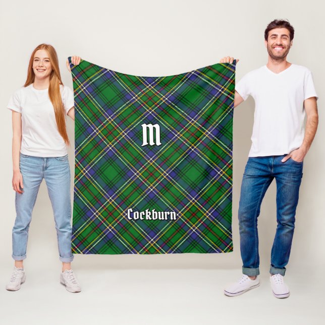Couverture Polaire Clan Cockburn Tartan (En situation)