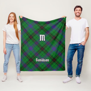 Couverture Polaire Clan Davidson Tartan