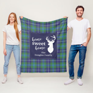 Couverture Polaire Clan de vacances Plaid personnalisé Douglas Tartan
