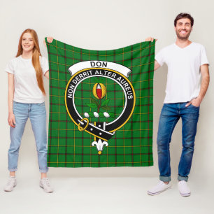 Couverture Polaire Clan Don Tartan Plaid