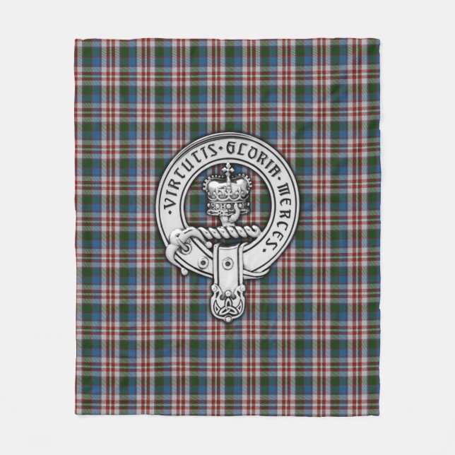 Couverture Polaire Clan Donnachaidh (Robertson) Crest & Dress Tartan (Devant)