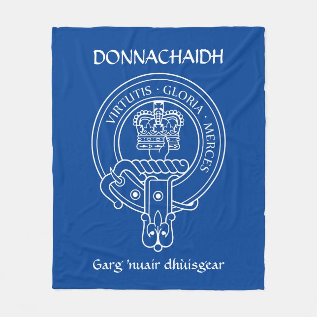 Couverture Polaire Clan Donnachaidh (Robertson) Crest & War Cry (Devant)