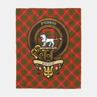 Couverture Polaire Clan écossais Bruce Badge et Crest | Armoiries